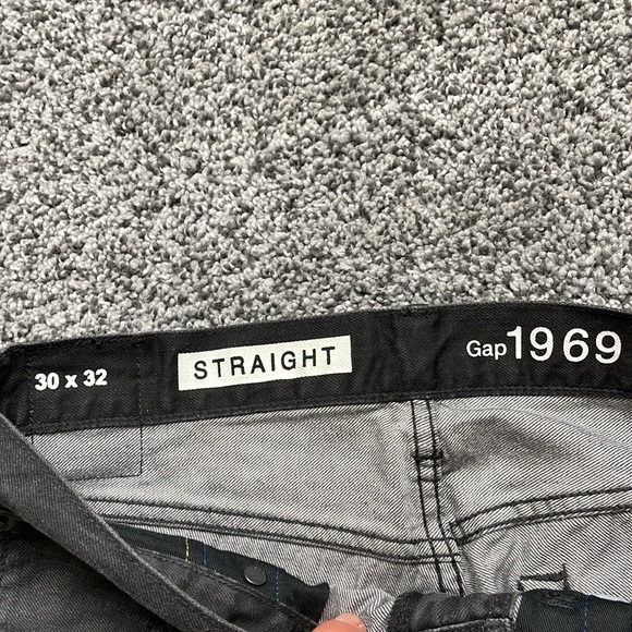 Gap Straight Leg Charcoal Jeans W30 - Picture 6 of 8